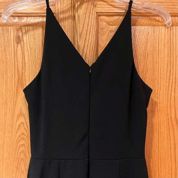 BHLDN Tatum V-Neck Stretch Crepe Gown Full-Length Formal Dress Black Size 4 - Picture 9 of 11